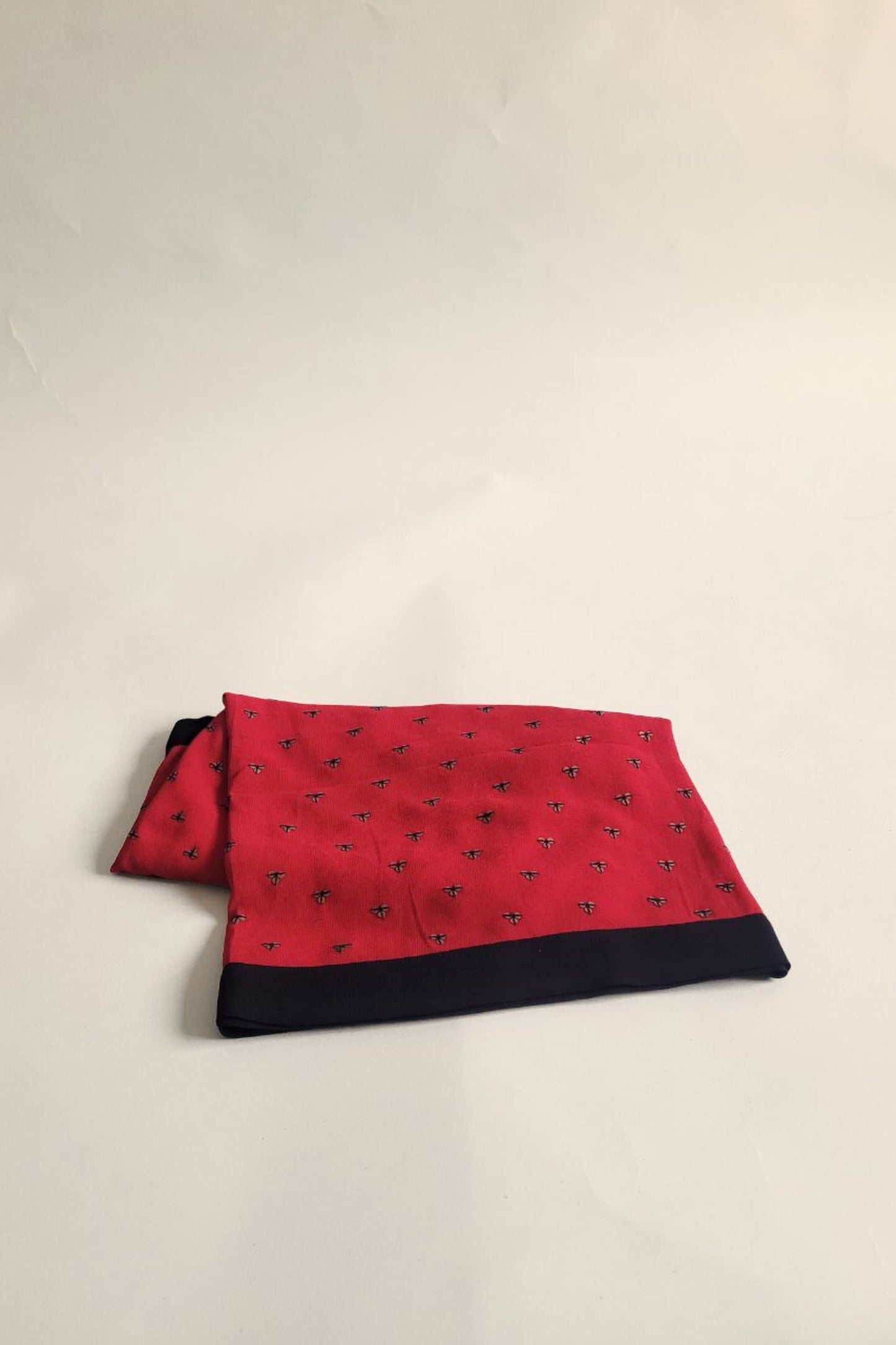 Hand Embroidered Dupatta- Red Black