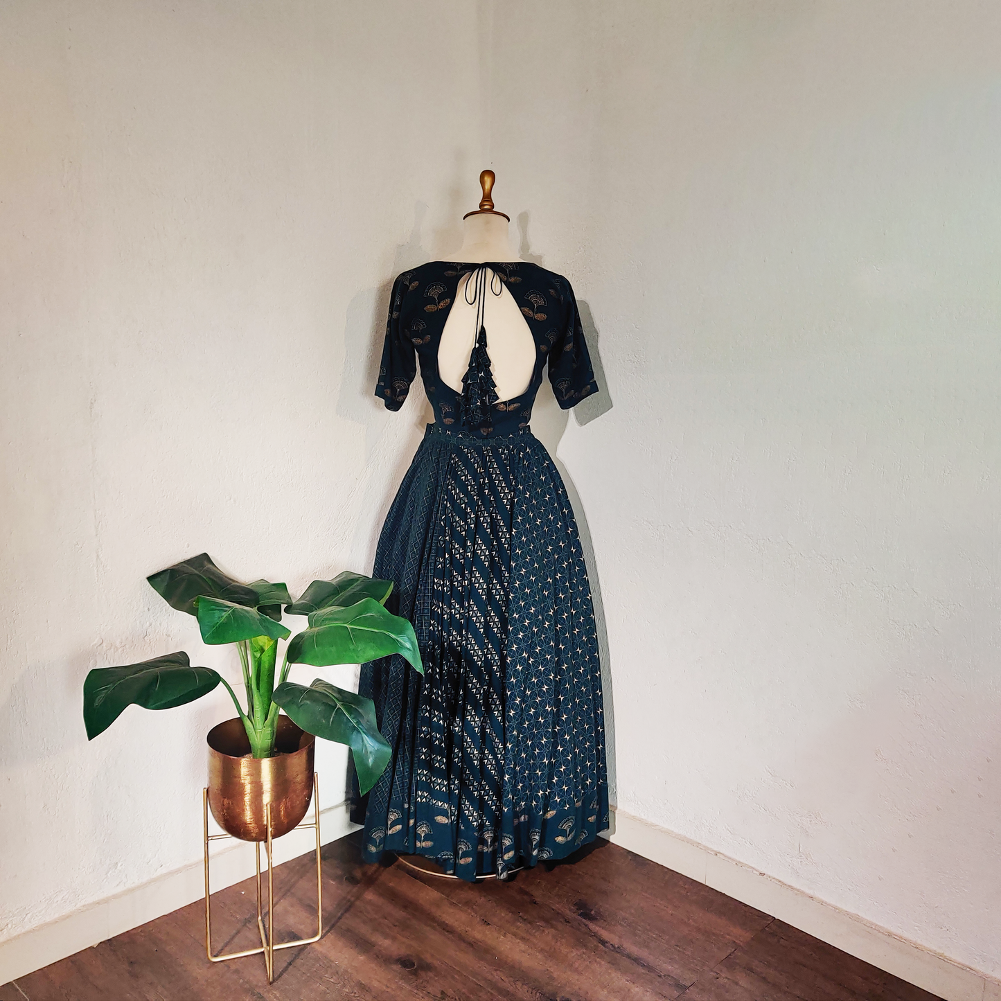 Pragya Printed Lehenga Navy