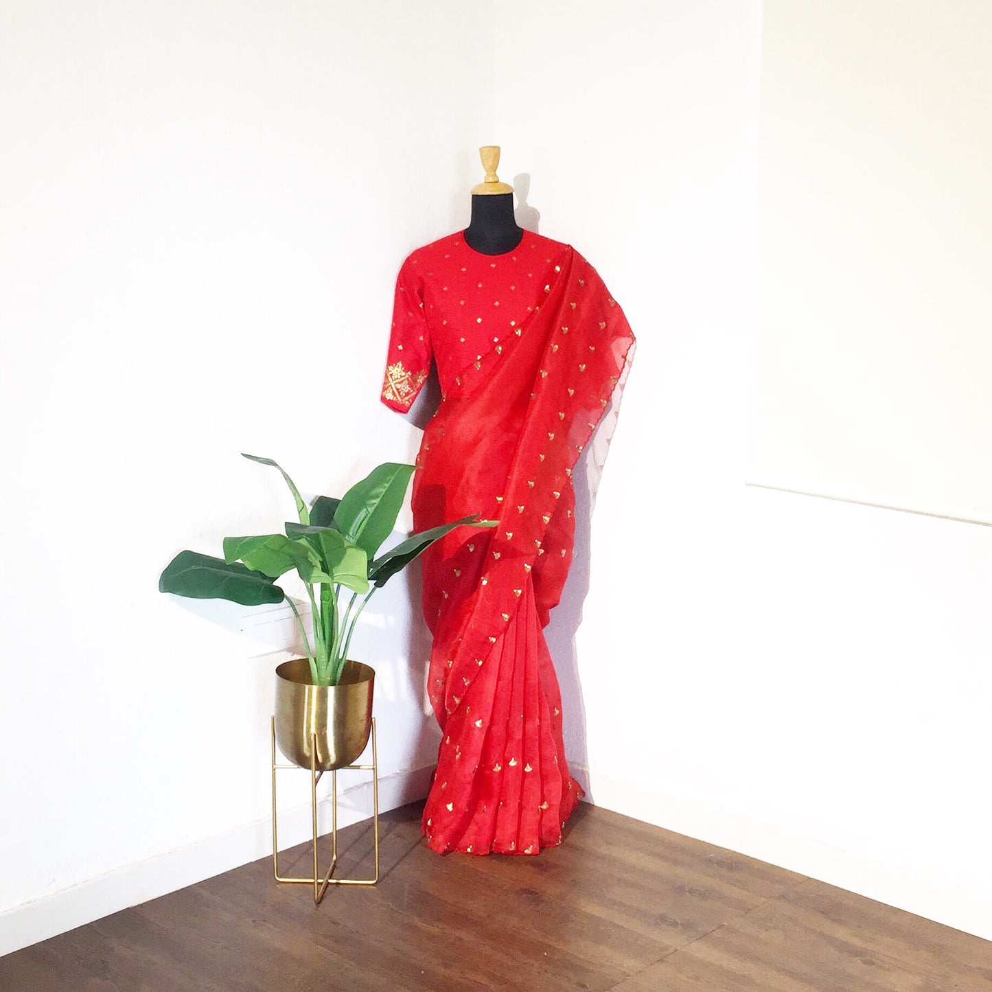 Tilli Red Saree(O)