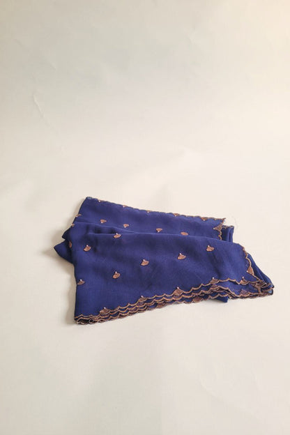 Hand Embroidered Dupatta- Bagaan-Blue