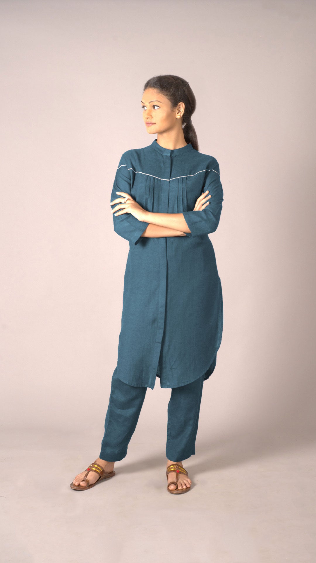 Sage green Kurta Set – Silai Studio