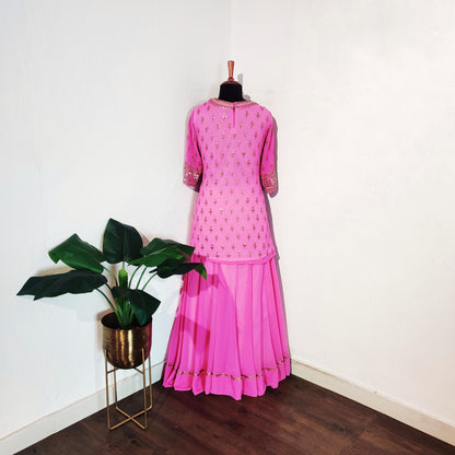 Padmini Pink With Yellow Dupatta