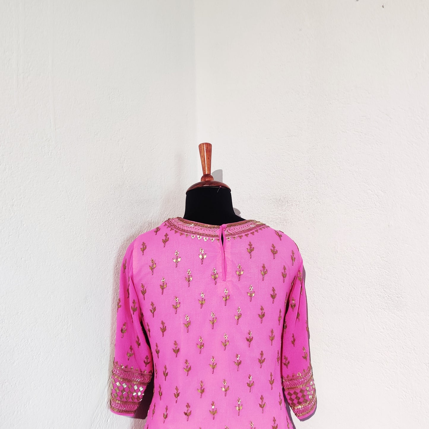 Padmini Pink With Yellow Dupatta