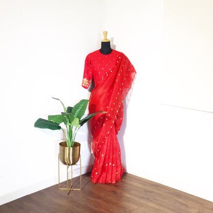 Tilli  Red Saree(O)